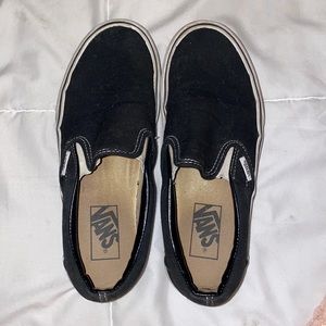 black platform vans